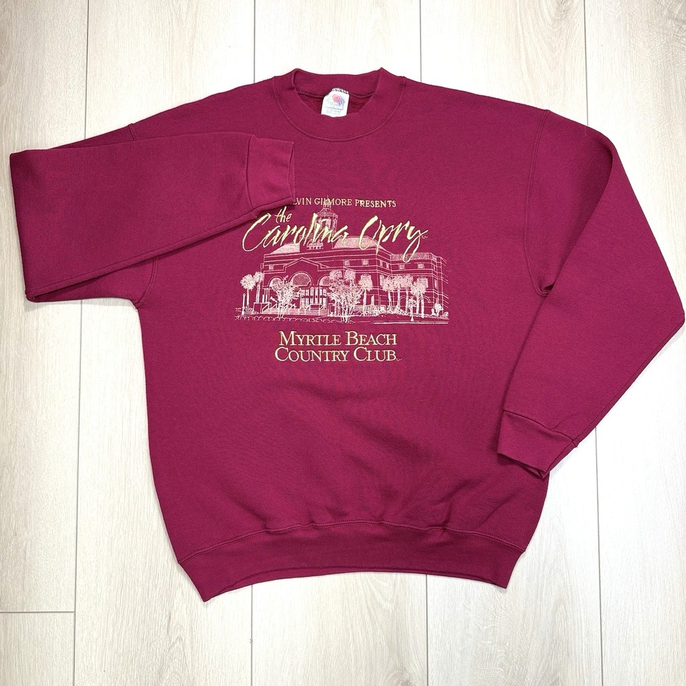 VTG Fruit of the Loom BEST Carolina Opry Myrtle Beach Country Club Sweatshirt L